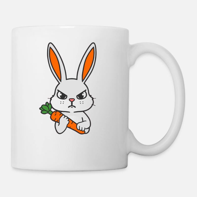 QW_NAC_SZARY_Z_BIALYM_NAPISEM - Tasse - Weiß