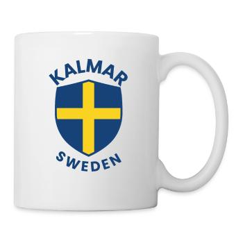 Kalmar-Schild Schweden - Tasse - Weiß - Rechts