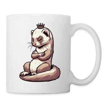 Frettchen Frettchenhalter Frettchenbesitzer - Tasse - Weiß - Rechts