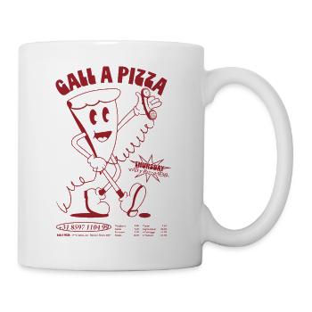 Call A Pizza - Tasse - Weiß - Rechts