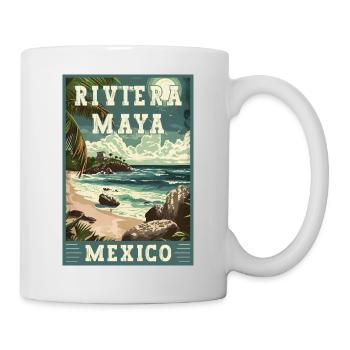 Discover Paradise In Riviera Maya - Mexico - Mug - white - Right