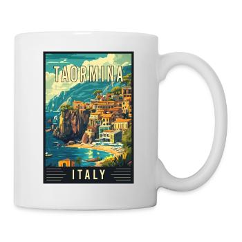 Explore Beauty of Taormina in Italy - Mug - white - Right