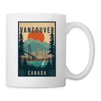 Explore Pacific Northwest City Vancouver in Canada - Mug - white - Right