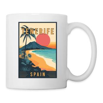 Entdecken Sie die Kanarischen Inseln und Teneriffa in Spanien - Tasse - Weiß - Rechts