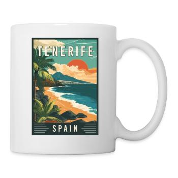 Entdecken Sie die Kanarischen Inseln und Teneriffa in Spanien - Tasse - Weiß - Rechts