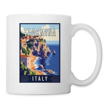 Discover Beauty of Taormina in Italy - Mug - white - Right