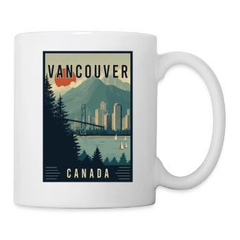 Discover Pacific Northwest City Vancouver Canada - Mug - white - Right
