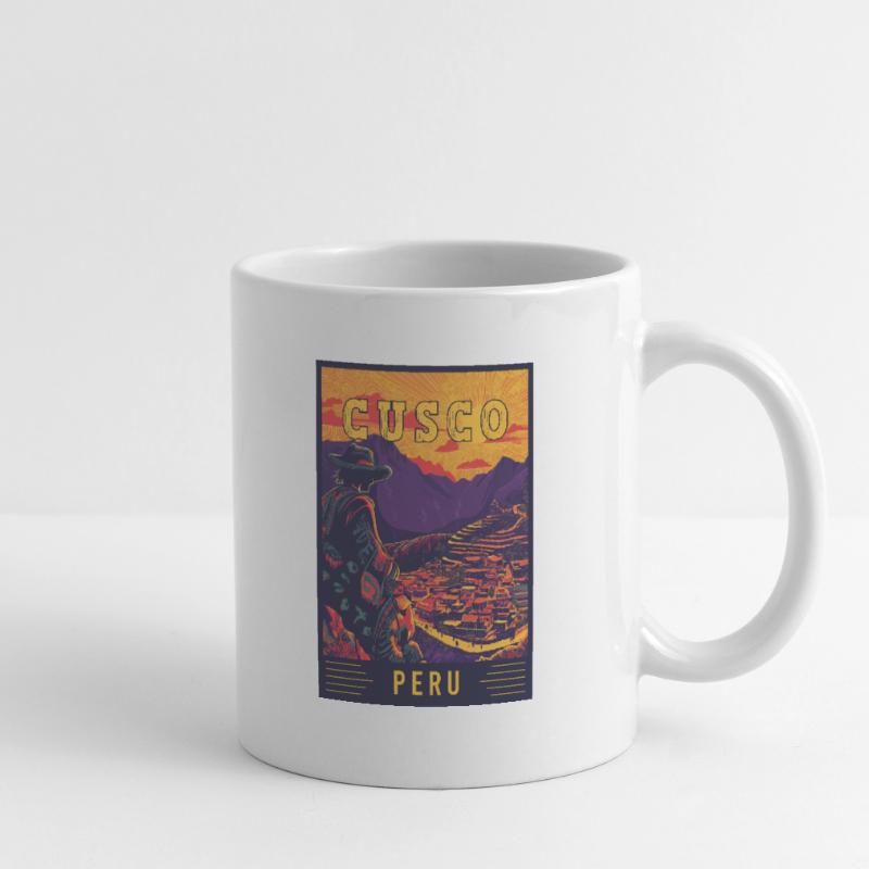 Entdecken Sie das lebendige Cusco in Peru – Reisekunst Tasse