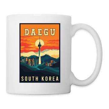 Erleben Sie lebendige Daegu in Südkorea - Tasse - Weiß - Rechts