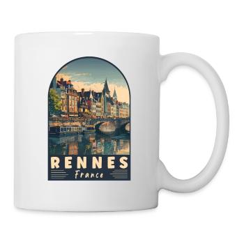 Explore Rennes In France Charming French City - Mug - white - Right
