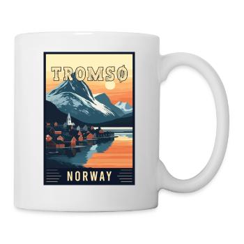 Erleben Sie das arktische Abenteuer von Tromsø in Norwegen - Tasse - Weiß - Rechts