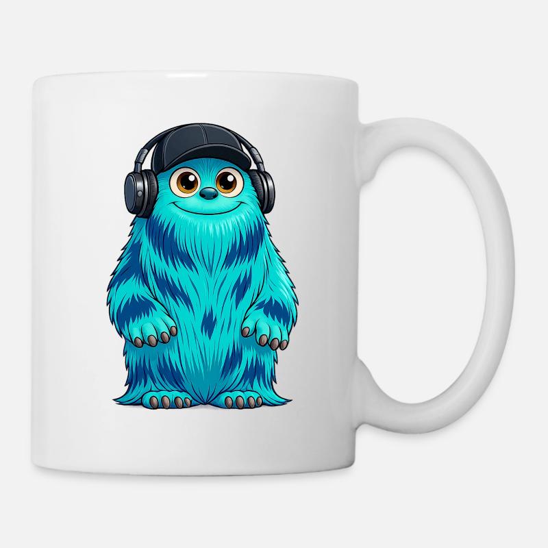 Monster Fluffonster® - DJ Fluffo - Tasse - Weiß