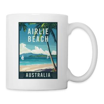 Découvrez la plage tropicale Airlie en Australie - Mug blanc - blanc - Droite