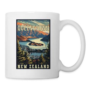 Explore Queenstown in New Zealand - Mug - white - Right