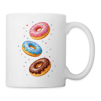 Colorful Donuts Illustration Set - Mug - white - Right