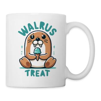 Walrus Treat Eiscreme - Tasse - Weiß - Rechts