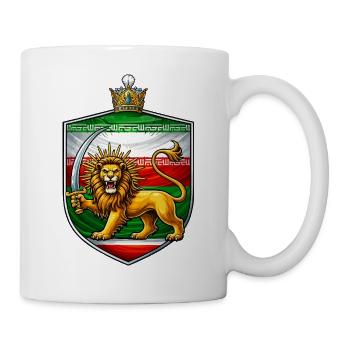 Lion with Sword Coat of Arms Persia - Mug - white - Right