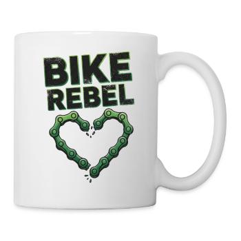 Bike Rebel Heart Chain - Mug - white - Right
