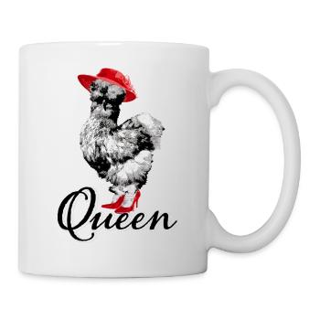 Fans de poulet - Coq - Coq - Poulet de soie - Bio - Mug blanc - blanc - Droite