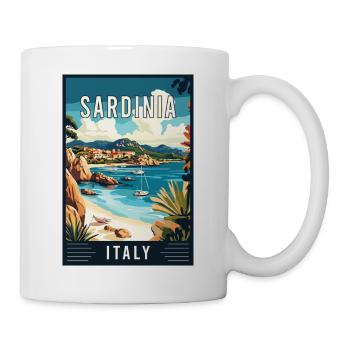 Discover Coastal Paradise of Sardinia in Italy - Mug - white - Right