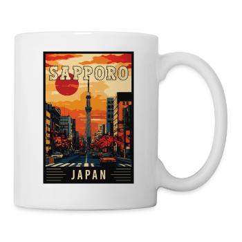 Explore Captivating City of Sapporo in Japan - Mug - white - Right