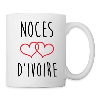 Wedding Anniversary - Ivory Wedding (62 years) - Mug - white - Right
