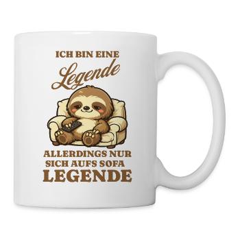 Sloth Series Evening Sofa Saying Funny - Mug - white - Right