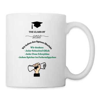 Schulabschluss Design 2026 - Tasse - Weiß - Rechts