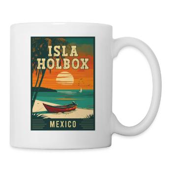 Entdecken Sie das Paradies auf der Isla Holbox in Mexiko - Tasse - Weiß - Rechts