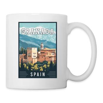 Discover Granada in Spain Beauty of Alhambra - Mug - white - Right