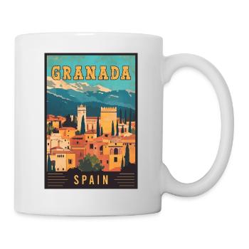 Explore Granada in Spain Beauty of Alhambra - Mug - white - Right