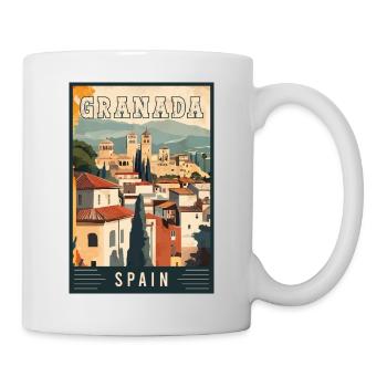 Experience Granada in Spain Beauty of Alhambra - Mug - white - Right