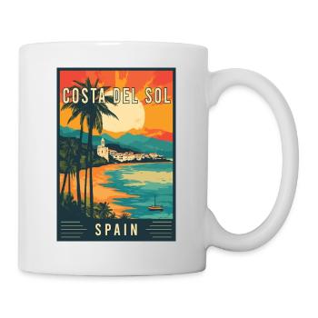 Erkunden Sie die Mittelmeer-Costa del Sol in Spanien - Tasse - Weiß - Rechts