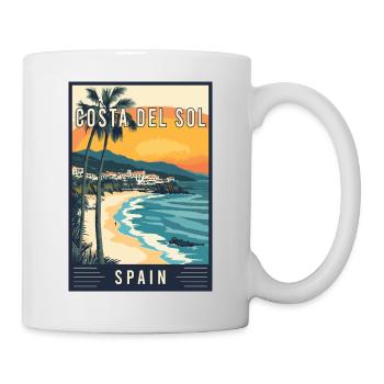 Entdecken Sie die Mittelmeer-Costa del Sol in Spanien - Tasse - Weiß - Rechts