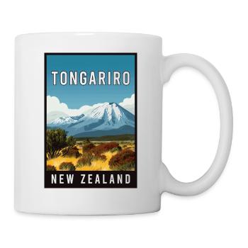 Explore Tongariro in New Zealand - Mug - white - Right