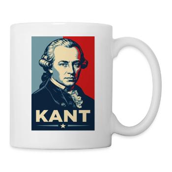 Immanuel Kant Retro Philosopher Portrait - Mug - white - Right