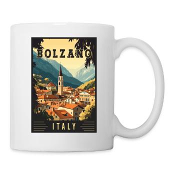 Entdecken Sie die Alpenstadt Bozen in Italien - Tasse - Weiß - Rechts