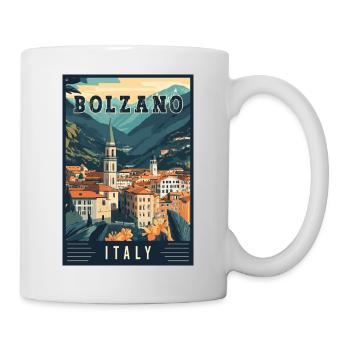 Entdecken Sie die Alpenstadt Bozen in Italien - Tasse - Weiß - Rechts