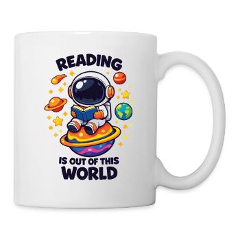 Reading is out of this world - Mug - white - Right