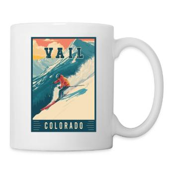 Experience Mountain Ski Town Vail in Colorado - Mug - white - Right