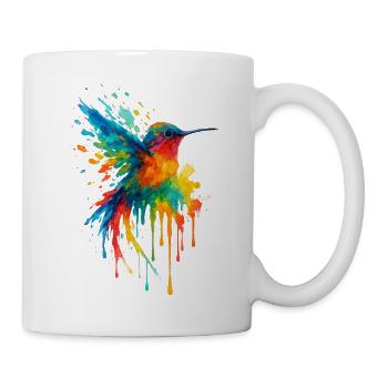 Hummingbird Watercolor Splash Chroma - Mug - white - Right