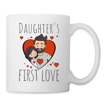 Das Herz der ersten Liebe der Tochter - Tasse - Weiß - Rechts