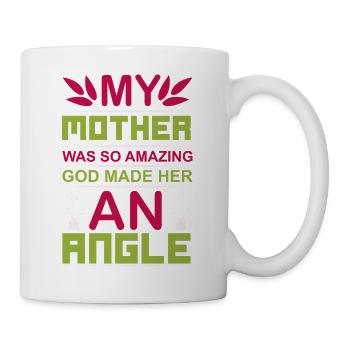 God Made My Amazing Mom an Angel - Mug - white - Right