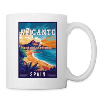 Entdecken Sie den mediterranen Charme von Alicante in Spanien - Tasse - Weiß - Rechts