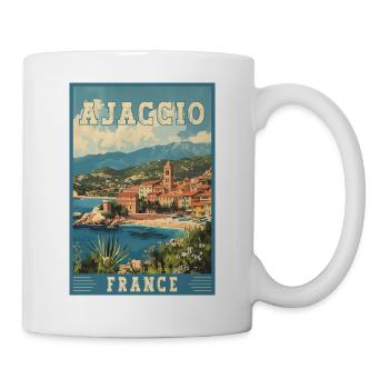 Experience Ajaccio France - Mediterranean Paradise - Mug - white - Right