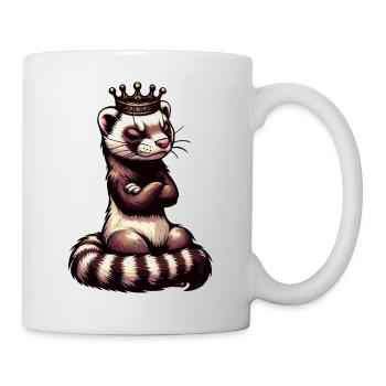 Frettchen Frettchenhalter Frettchenbesitzer - Tasse - Weiß - Rechts