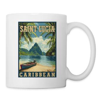 Experience Saint Lucia Caribbean Tropical Paradise - Mug - white - Right