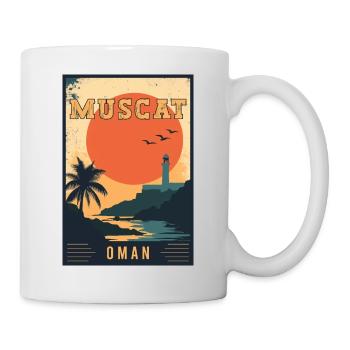 Erleben Sie die arabische Schönheit von Muscat in Oman - Tasse - Weiß - Rechts