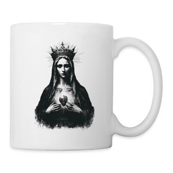 Sacred silhouette with wreath - Mug - white - Right