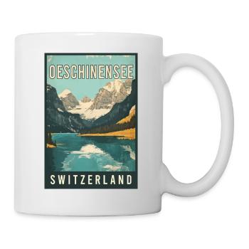Discover Alpine Gem Oeschinensee in Switzerland - Mug - white - Right